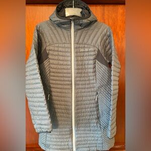 Eddie Bauer down jacket with hood